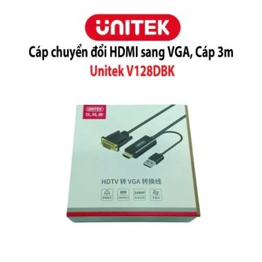 Cáp HDMI to VGA Ugreen 30.449 - Hỗ trợ 1.920x1.080P@60Hz, Giá chỉ 235.000₫