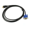 Cáp HDMI Vàng Nam sang VGA HD-15 1.080P 1.8m Mạ Vàng - Chuyển Đổi Đực HDMI sang VGA 15Pin