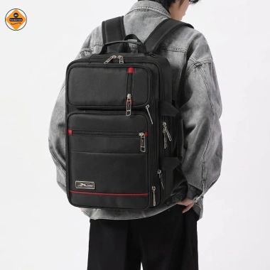 Cặp Học Sinh Xbags Pride XB 4.102 Đen - Chống Nước, Đựng Laptop 17 inch, 429k