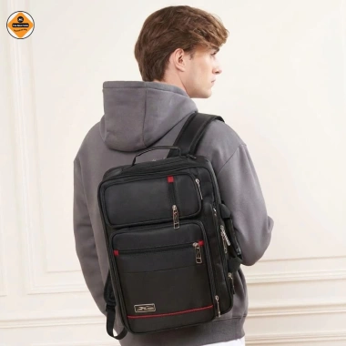 Cặp Học Sinh Xbags Pride XB 4.102 Đen - Chống Nước, Đựng Laptop 17 inch, 429k