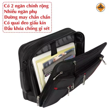 Cặp Học Sinh Xbags Pride XB 4.102 Đen - Chống Nước, Đựng Laptop 17 inch, 429k