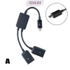 Cáp HUB kép Micro USB và Type C sang 2 cổng OTG - Bộ chia Y cho máy tính bảng Android, PC 9