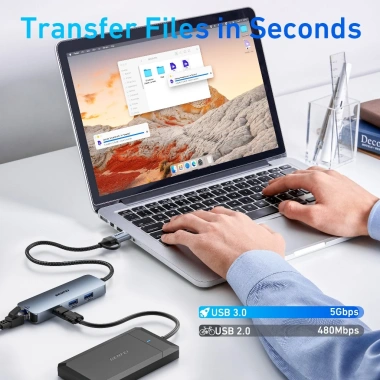 Cáp Hub USB3.0 3 Cổng và LAN 10/100/1.000Mbps BENFEI - Giá 450.000 VND (Giảm từ 576.000 VND) 7