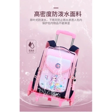 Cặp kéo chống gù mẫu bé - Sẵn hàng, kèm bọc cặp & móc treo thú, giảm còn 229.000đ