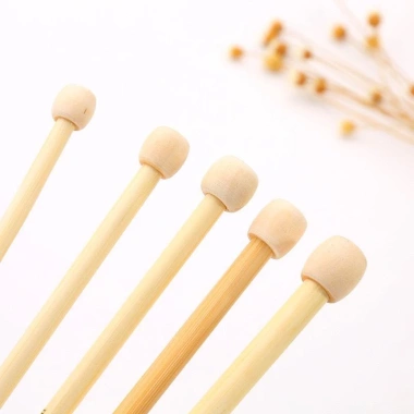 Cặp Kim Đan Len Gỗ 25cm Thẳng Thân Thiện Môi Trường - Nhiều Cỡ Giá 25.000 VNĐ 4