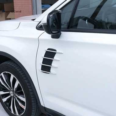 Cặp Lỗ Thông Hơi Tự Động Gills - Dán Hood Bonnet Trang Trí Xe, Mô Phỏng Ổ Cắm, Giá 150k 5