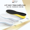 Cặp lót giày cao su tăng chiều cao 1.5-3.5cm, khử mùi, thoáng khí, chống hôi chân - giảm giá 28,420₫