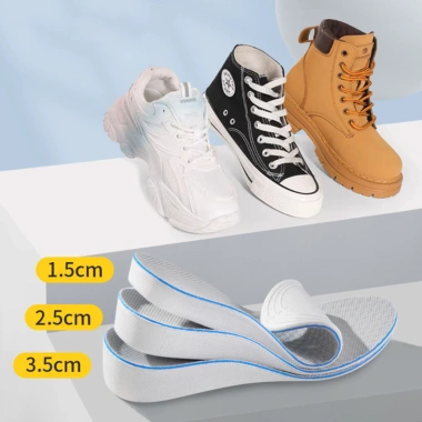 Cặp lót giày cao su tăng chiều cao 1.5-3.5cm, khử mùi, thoáng khí, chống hôi chân - giảm giá 28,420₫ 2