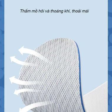 Cặp lót giày cao su tăng chiều cao 1.5-3.5cm, khử mùi, thoáng khí, chống hôi chân - giảm giá 28,420₫ 6