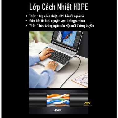 Cáp Mạng Đúc Sẵn Cat7 10Gbps Dây Tròn NYT N27 BH 12T Chính Hãng Giá 59.000