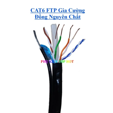 Cáp mạng ngoài trời Cat6 FTP bấm sẵn 2 đầu 8 lõi đồng nguyên chất chống nhiễu thép gia cường 130k 4 Cáp mạng ngoài trời Cat6 FTP bấm sẵn 2 đầu 8 lõi đồng nguyên chất chống nhiễu thép gia cường 130k 4