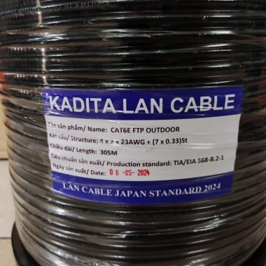 Cáp mạng ngoài trời Cat6 FTP bấm sẵn 2 đầu 8 lõi đồng nguyên chất chống nhiễu thép gia cường 130k 8 Cáp mạng ngoài trời Cat6 FTP bấm sẵn 2 đầu 8 lõi đồng nguyên chất chống nhiễu thép gia cường 130k 8