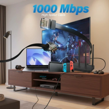 Cáp mạng RJ45 Cat6 1.000Mbps Phẳng Siêu Mỏng 32AWG Đồng Nguyên Chất Đen 1-5m Zoerax Giá 54.999 VND 6 Cáp mạng RJ45 Cat6 1.000Mbps Phẳng Siêu Mỏng 32AWG Đồng Nguyên Chất Đen 1-5m Zoerax Giá 54.999 VND 6