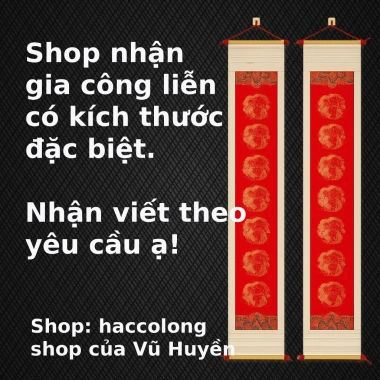 Cặp mành tre thư pháp trang trí Tết - Quà tặng ý nghĩa, lâu bền, giá 155.000đ