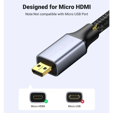 Cáp Micro HDMI ra HDMI NYT M2H101 12T cao cấp - Đổi mới, giá chỉ 69.000₫