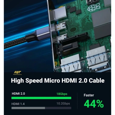 Cáp Micro HDMI ra HDMI NYT M2H101 12T cao cấp - Đổi mới, giá chỉ 69.000₫