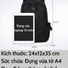 Cặp mini nữ Ba Vy FASHION BL03AB - Balo siêu nhẹ canvas chống nước, nhiều ngăn, giá 220.000₫ 4