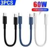 Cáp Ngắn USB-C Sạc Nhanh 60W PD, Dây Dữ Liệu Loại C, Giá 38.500₫