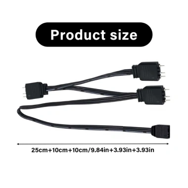 Cáp Nối ARGB 5V 3Pin SADUYELE - Dây Chia, Đèn RGB Sáng, Dễ Lắp Đặt PC Gaming