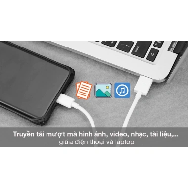 Cáp OPPO Super VOOC 2.0 Type‑C (Lõi Vàng) – Sạc nhanh, Chính hãng Vinzy, bảo hành 6 tháng, 85.000₫