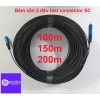 Cáp quang 1FO SC fast connector 100-200m bấm sẵn, kèm bộ chuyển quang AB - Giá ưu đãi 107.799₫