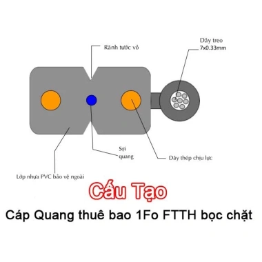Cáp quang 1FO SC fast connector 100-200m bấm sẵn, kèm bộ chuyển quang AB - Giá ưu đãi 107.799₫