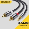 Cáp RCA Jack 3.5mm sang 2 RCA Aux, âm thanh TV Box, loa rạp hát, giảm còn 70.400₫