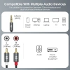 Cáp RCA Jack 3.5mm sang 2 RCA Aux, âm thanh TV Box, loa rạp hát, giảm còn 70.400₫ 2