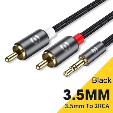 Cáp RCA Jack 3.5mm sang 2 RCA Aux, âm thanh TV Box, loa rạp hát, giảm còn 70.400₫ 8