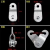 Cặp ròng rọc dày mạ kẽm nhôm, móc, chống rỉ sét, ăn mòn, mài mòn - Giá 76.806₫ 2