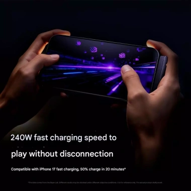 Cáp sạc 2 trong 1 240W Siêu Nhanh và Giá Đỡ Vô Hình, Tương Thích iPhone Samsung Type‑C, Dùng Cho Game, Văn Phòng, Du Lịch Xe Hơi