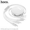 Cáp sạc 3 trong 1 hoco X78 Type C Micro Nightling sạc nhanh 2A dây TPE 1m 6