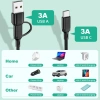 Cáp Sạc 3 Trong 2 Đa Cổng USB A và Type C, Micro USB - Nhiều Dây, Giảm còn 23.980₫ 3