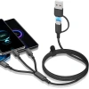 Cáp Sạc 3 Trong 2 Đa Cổng USB A và Type C, Micro USB - Nhiều Dây, Giảm còn 23.980₫ 4
