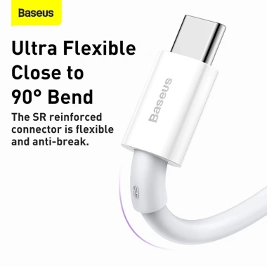 Cáp sạc Baseus USB to Type C 66W 1m - Sạc nhanh, truyền dữ liệu, Giá chỉ 60.000đ