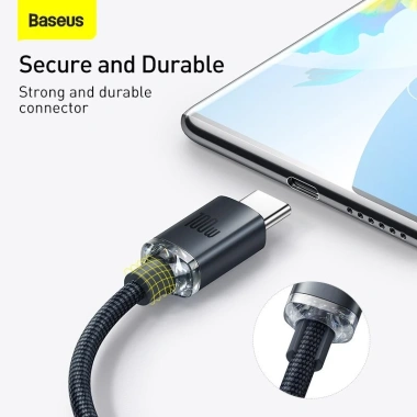 Cáp Sạc Baseus USB‑to‑Type‑C 100W Crystal Shine Siêu Nhanh - Giá chỉ 85.000đ