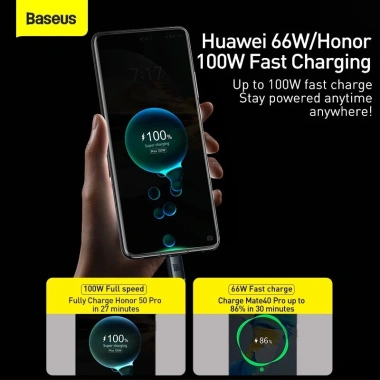 Cáp Sạc Baseus USB‑to‑Type‑C 100W Crystal Shine Siêu Nhanh - Giá chỉ 85.000đ 5 Cáp Sạc Baseus USB‑to‑Type‑C 100W Crystal Shine Siêu Nhanh - Giá chỉ 85.000đ 5