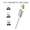Cáp sạc đa năng nam châm 3 đầu Android iOS Type C Tốc độ nhanh tiện lợi giảm giá 5