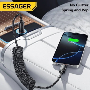 Cáp sạc ESSAGER Type C‑C 100W/60W nhanh, an toàn, ổn định - Giá chỉ 63.603₫ 4 Cáp sạc ESSAGER Type C‑C 100W/60W nhanh, an toàn, ổn định - Giá chỉ 63.603₫ 4