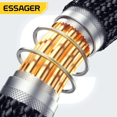 Cáp sạc ESSAGER Type C‑C 100W/60W nhanh, an toàn, ổn định - Giá chỉ 63.603₫