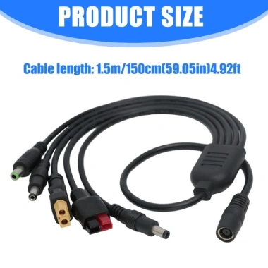 Cáp sạc năng lượng mặt trời PVC DC7.909 đến XT60, DC5.521 - Truyền dòng ổn định, chịu nhiệt độ thấp, giá 415.800 VND