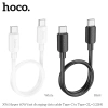 Cáp sạc ngắn 25cm Hoco X96 Hyper Type C-C PD60W/PD27W – Tốc độ nhanh, giá chỉ 27.052₫