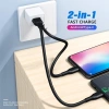 Cáp sạc ngắn Fonken 2 trong 1 USB Type C sang Micro USB iOS - Giá chỉ 58.119 VND 2