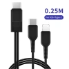 Cáp sạc ngắn Fonken 2 trong 1 USB Type C sang Micro USB iOS - Giá chỉ 58.119 VND 10