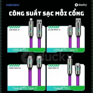 Cáp sạc nhanh 100W bọc dù 3 trong 1 TENZATEK Micro USB Type C 3 cổng