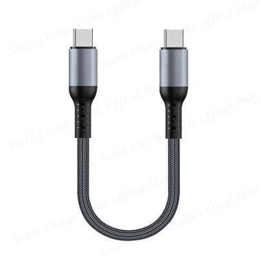 Cáp sạc nhanh 100W/60W USB Type C ngắn, dữ liệu và sạc Power Bank, tương thích iOS chỉ 98.033₫ 9