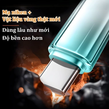 Cáp sạc nhanh 120W Type-C pha lê – Tương thích iPhone 17/16/15/14/13/12/11, OPPO, Samsung, Xiaomi – Giá 62.500đ 6