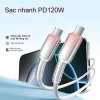 Cáp sạc nhanh 120W Type-C pha lê – Tương thích iPhone 17/16/15/14/13/12/11, OPPO, Samsung, Xiaomi – Giá 62.500đ 8