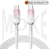 Cáp sạc nhanh 120W TypeC dệt nylon ombre hồng - Bền bỉ cho điện thoại laptop 10