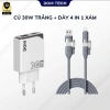 Cáp Sạc Nhanh 240W 4in1 Doni DC20 2m + Chip E‑Marker cho Phone, Laptop, PROMAX 9